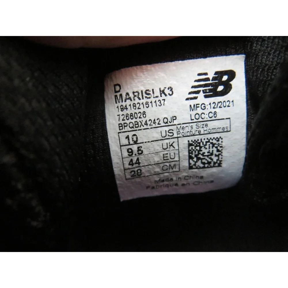New Balance Fresh Foam Arishi v3 Shoes Mens 10 Black Running Sneakers MARISLK3